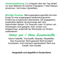 Kapuzinerkresse 360 Kapseln Senföle für Immunsystems & Abwehrkräfte - 100% Natur pur. OHNE Zusatzstoffe.
