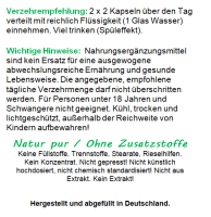 Kapuzinerkresse 720 Kapseln Immunbooster Senföle für Immunsystems & Abwehrkräfte - Immunkick & pflanzliche Selbstverteidigung auf natürlicher Basis - KEIN EXTRAKT = Natur pur. OHNE Zusatzstoffe.