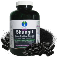 Edelschungit Schungit Elite Shungite 360 Pulver Kapseln. Premium Qualität aus Karelien. 100% NATUR pur! OHNE ZUSATZSTOFFE.