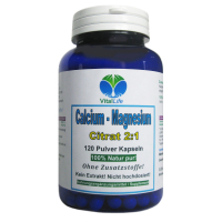 Calcium - Magnesium - Citrat 2:1, 120 Pulver Kapseln
