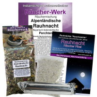 Alpenländische Rauhnacht 6-tlg Rauhnächte Räucherset für Hausreinigung & Kehraus.