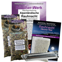 Alpenländische Rauhnacht 7-tlg Rauhnächte Räucherset für Hausreinigung & Kehraus.
