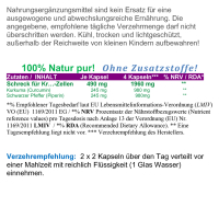 Kurkuma & Schwarzer Pfeffer 120 Pulver Kapseln