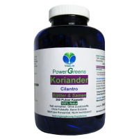 Koriander Cilantro Blätter & Samen 360 Pulver Kapseln