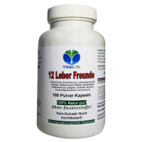 LEBER vital Komplex 180 KAPSELN 12 Leberfreunde Leberkräuter Bitterkräuter Bitterstoffe MARIENDISTEL ARTISCHOCKE LÖWENZAHN WERMUT ENZIAN...100% NATUR pur. OHNE Zusatzstoffe.