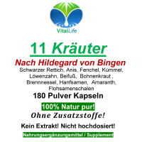 11 Kräuter & Bitterstoffe 720 Kapseln nach Hildegard von Bingen