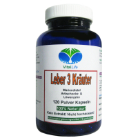 Leber 3 Kräuter Mariendistel Artischocke Löwenzahn 120 Pulver Kapseln