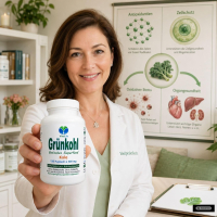GRÜNKOHL Kale 720 Kapseln Sulforaphan Lutein ANTIOXIDANTIEN BASISCHES Superfood. 100% NATUR pur [OHNE ZUSATZSTOFFE] 3 + 1 UMSONST Angebot