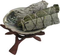 Sage + Präriebeifuss + Zeder + Räuchermuschel Smudge Kit Räucherset 7-tlg