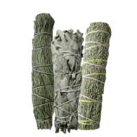 Indianisch schamanisch Räuchern 6-tlg Set mit Räuchermuschel 16-20 cm