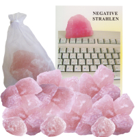 Rosenquarz Set 24x Rohsteine ca. 6cm