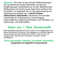 Leber FIT 9 Leberkräuter & Bitterkräuter 180 Kräuter Kapseln