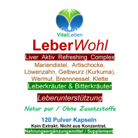 Leber Wohl 7 Leberkräuter & Bitterstoffe 120 Kräuter Kapseln