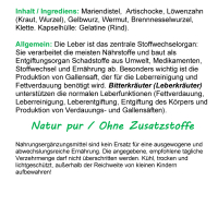 Leber Wohl 7 Leberkräuter & Bitterstoffe 360 Kräuter Kapseln