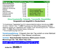 LEBER Aktiv 9-fach Komplex 120 Kapseln Bitterkräuter + Bitterstoffe mit Mariendistel Artischocke Löwenzahn Kurkuma Wermut Enzian & Klette.