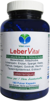 Leber Vital Komplex 360 Leberkapseln 12 Kräuter plus Bitterstoffe mit Mariendistel, Artischocke, Löwenzahn, Enzian, Spargel, Klette, Erdrauch, Kalmus, Galgant, Goldrute, Wermut und Tausendgüldenkraut. 100% NATUR pur. OHNE Zusatzstoffe.