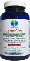 Leber Vital Komplex 120 Leberkapseln 12 Kräuter plus Bitterstoffen mit Mariendistel, Artischocke, Löwenzahn, Enzian, Spargel, Klette, Erdrauch, Kalmus, Galgant, Goldrute, Wermut und Tausendgüldenkraut. 100% NATUR pur. OHNE Zusatzstoffe.