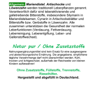 Leber Komplex Leber Galle Fettverdauung 360 Kräuter Kapseln