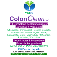 DARM-AKTIV 14 Colon-Clean-Out Leberkräuter & Bitterstoffe 180 Kapseln
