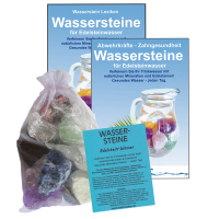 Edelsteinwasser Denken Lernen Konzentration 4-tlg Set Wassersteine 300g