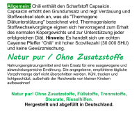 Red Chili F-BURNER CAPSAICIN 120 Fettbrenner Kapseln SEXY BOOTY, SHAPY BODY, TRAUMFIGUR. OHNE Zusatzstoffe!