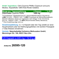 Red Chili F-BURNER CAPSICUM 120 Kapseln Fettverbrenner SEXY BOOTY, SHAPY BODY, TRAUMFIGUR. POWER-Diät Unterstützung & (Fett) Stoffwechsel [ Bauch Beine Po ] OHNE Zusatzstoffe!