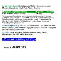 Red Chili F-BURNER CAPSICUM 720 (4x180) Kapseln Fettbrenner SEXY BOOTY, SHAPY BODY, TRAUMFIGUR. POWER-Diät Unterstützung & (Fett) Stoffwechsel [ Bauch Beine Po ] OHNE Zusatzstoffe