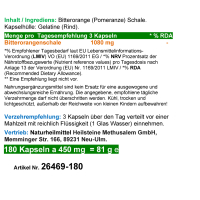 Bitterorange F-Burner & Gallebitter 180 Pulver Kapseln