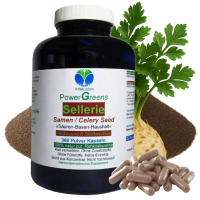 Selleriesamen 360 Pulver Kapseln Celery Seed reine Sellerie Samen nach Hildegard von Bingen. 100% NATUR pur. OHNE ZUSAZSTOFFE.