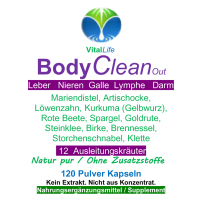 BODY Clean Out 12 Kräuter + Bitterstoffe NATUR pur 120 Kapseln