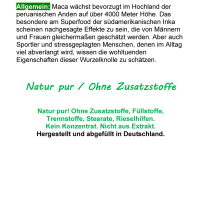 Maca Wurzel EnergyCaps für Mann & Frau 180 Kapseln