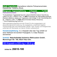 Flohsamen Premium Flohsamenschalen 720 Psyllium Ballaststoff Kapseln