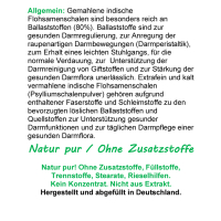 Ballststoffe Flohsamen PUR Premium Flohsamenschalen 120 Psyllium Kapseln