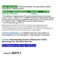 Ballststoffe Flohsamen PUR Premium Flohsamenschalen 120 Psyllium Kapseln