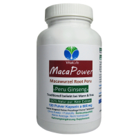 Maca Power Peru Ginseng für Mann & Frau 120 Pulver Kapseln