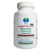 Leber Pflanzen TOP 3 Mariendistel + Artischocke + Löwenzahn 120 Kapseln