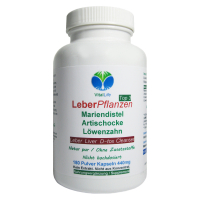 Leber Pflanzen TOP 3 Mariendistel + Artischocke + Löwenzahn 180 Kapseln