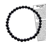 Schungit Stein Energie Edelstein SCHMUCK Armband 6mm (Karelien)