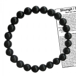 Schungit Stein Energie Edelstein SCHMUCK Armband 8mm (Karelien)