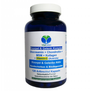 Knorpel & Gelenke Komplex + Vitamin-C 120 ArthroWell Gelenk-Kapseln