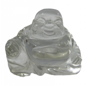 Kristallglas Buddha ca. 5x4cm