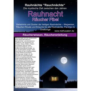 Alpenländische Rauhnacht 7-tlg Rauhnächte Räucherset mit Räucherschale braun für Hausreinigung & Kehraus.