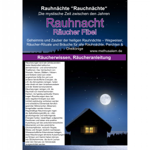 Schamanische Rauhnacht 7-tlg Räucher-Set mit Räucherschale schwarz, Räuchermischung, Rauhnachtfibel & Räucherzubehör.