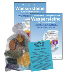 Edelsteinwasser Gehirn & Gedächtnis 4-tlg Set 300g Wassersteine