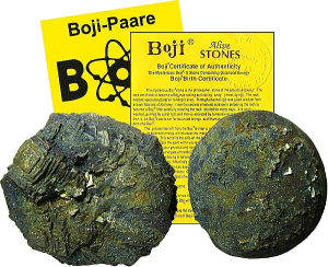 Regenbogen Boji-Paar ca. 75-80mm lebende Steine inkl. Original-Zertifikat + Booklet