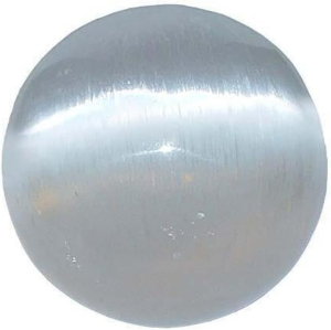 SELENIT Kristall Kugel 5cm Ø 3-tlg Energie-Set für Meditation, Ruhe, Entspannung