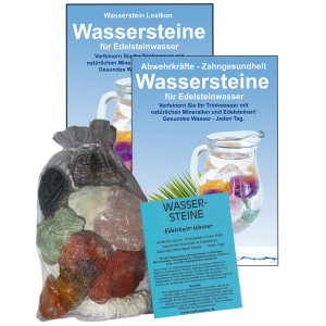Edelsteinwasser Leber & Galle 4-tlg Set Wassersteine 300g