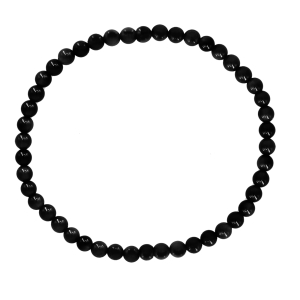 Turmalin schwarz 4mm Kugelarmband Edelsteinarmband