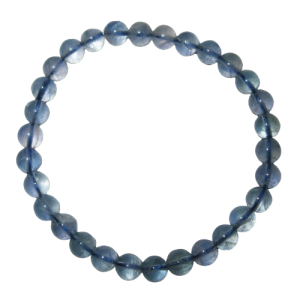 Fluorit blau 6mm Kugelarmband Edelsteinarmband