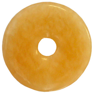 Orangencalcit Donut Anhänger ca. 30mm
